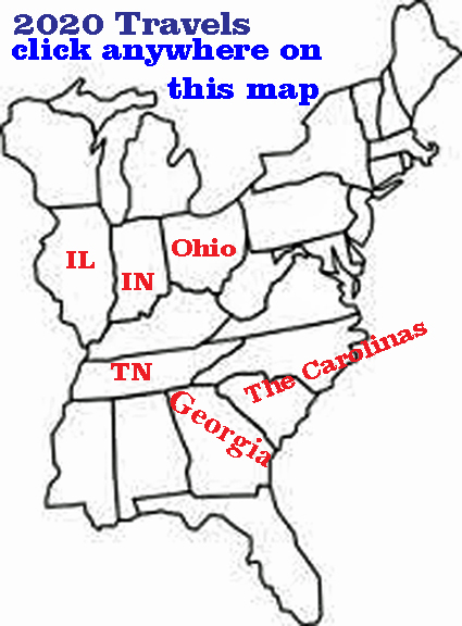 2020 travels of the two RV Gypsies
